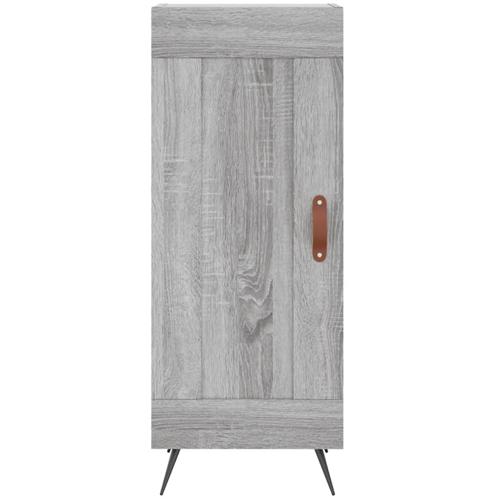 vidaXL Single Door Grey Sonoma Wooden Sideboard Image 5