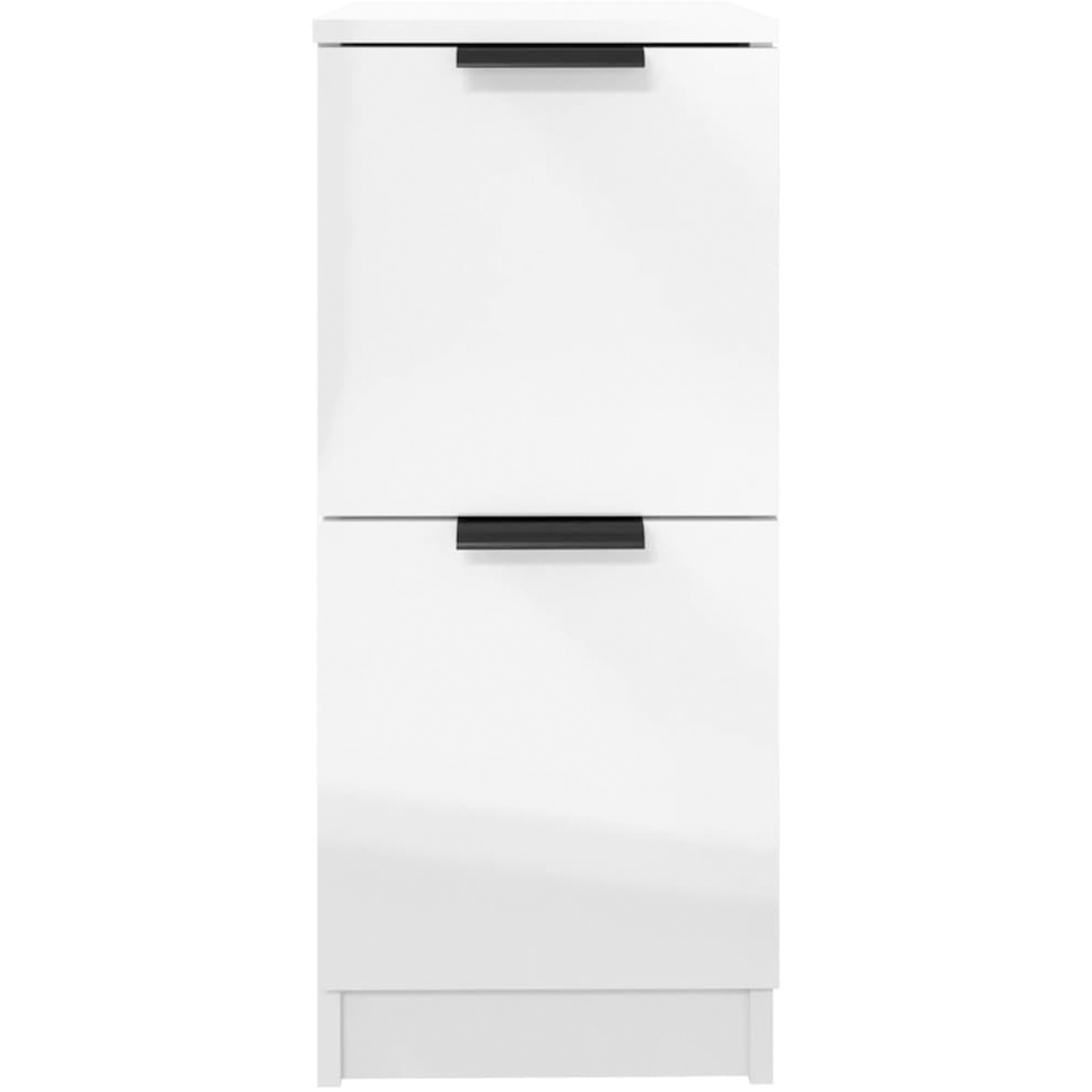 vidaXL 2 Door White Sideboard Set of 2 Image 4