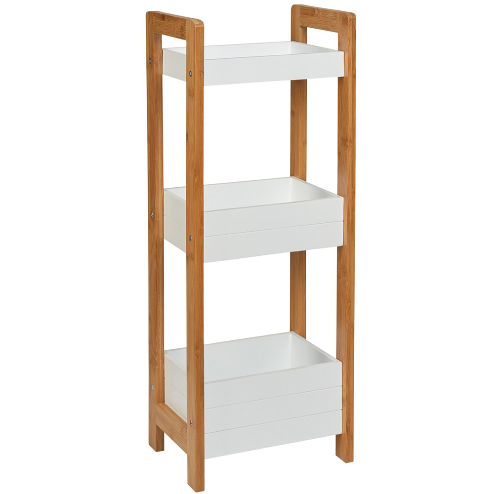 White 3 Tier Bathroom Caddie Image 1