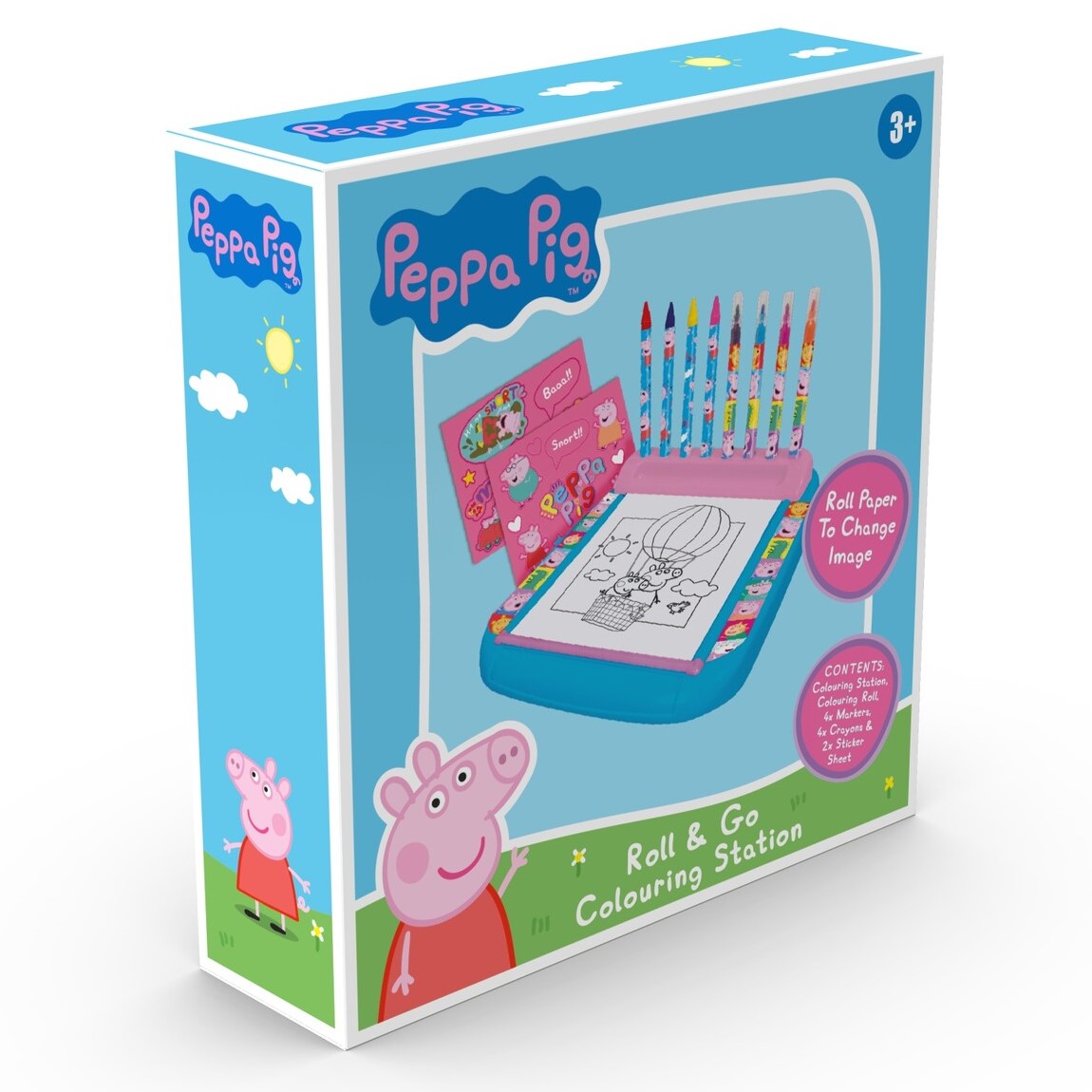 Peppa Pig Roll and Go Colouring Station - Multicolour Image