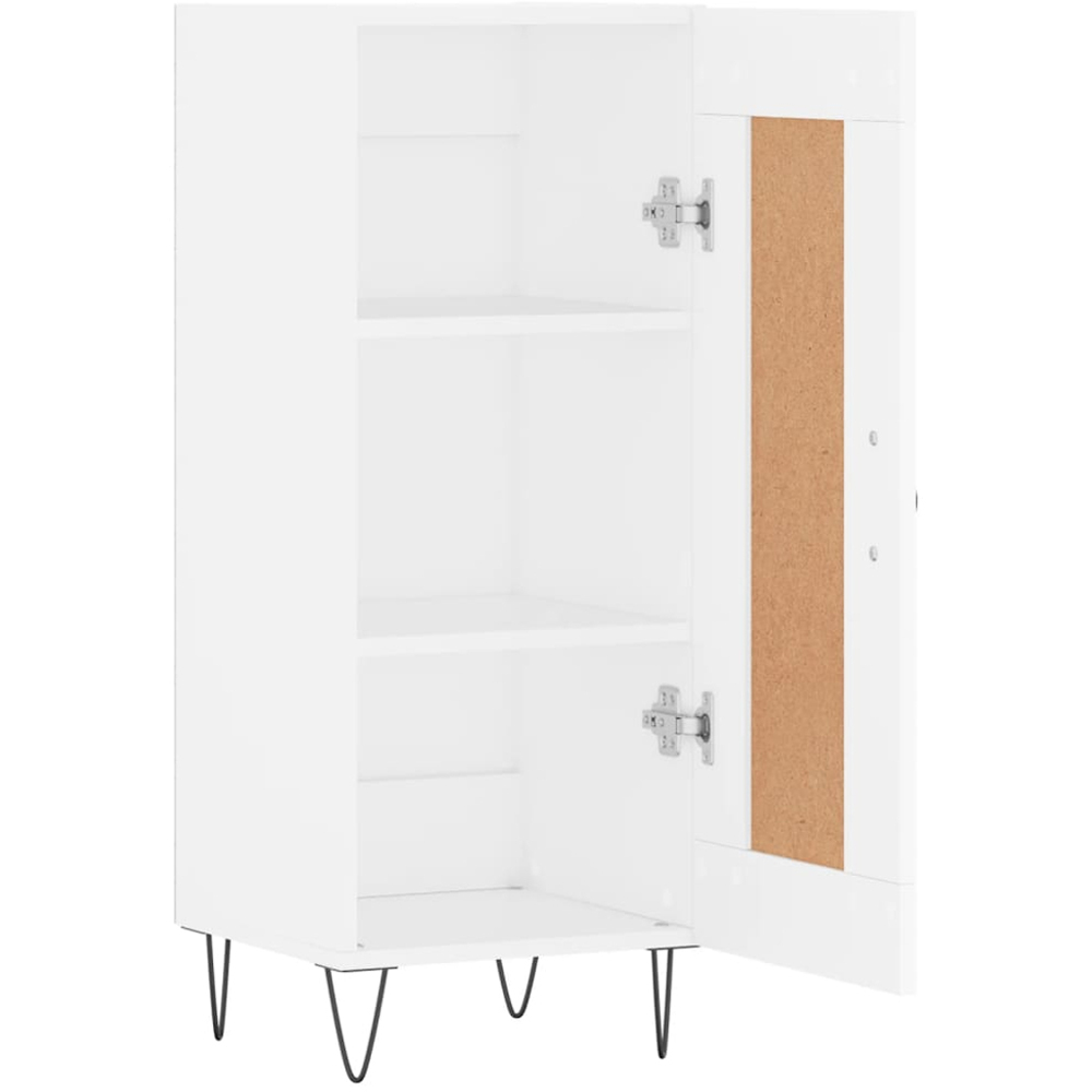 vidaXL Single Door White Sideboard Image 6