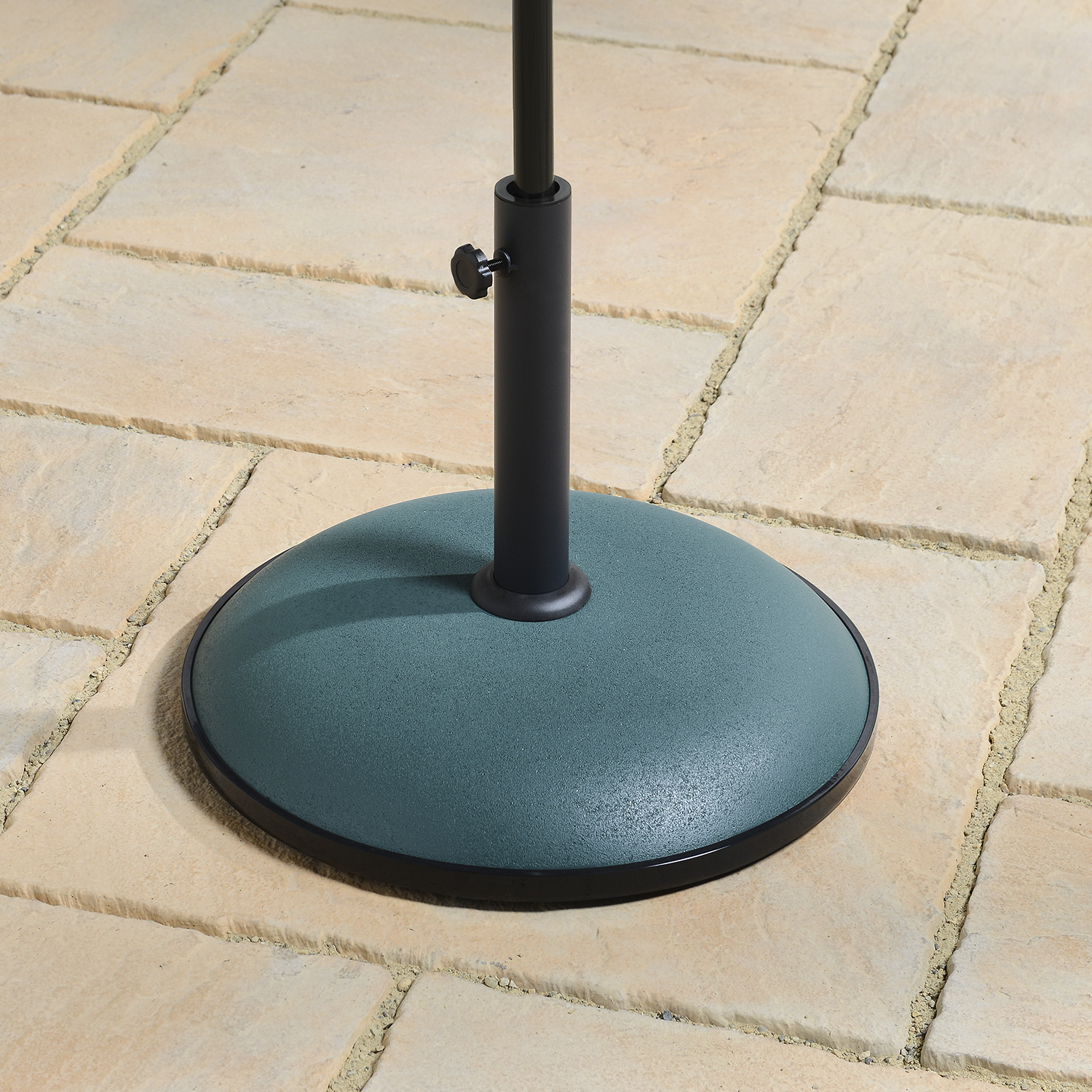 Green Concrete Parasol Base 20kg Image 2