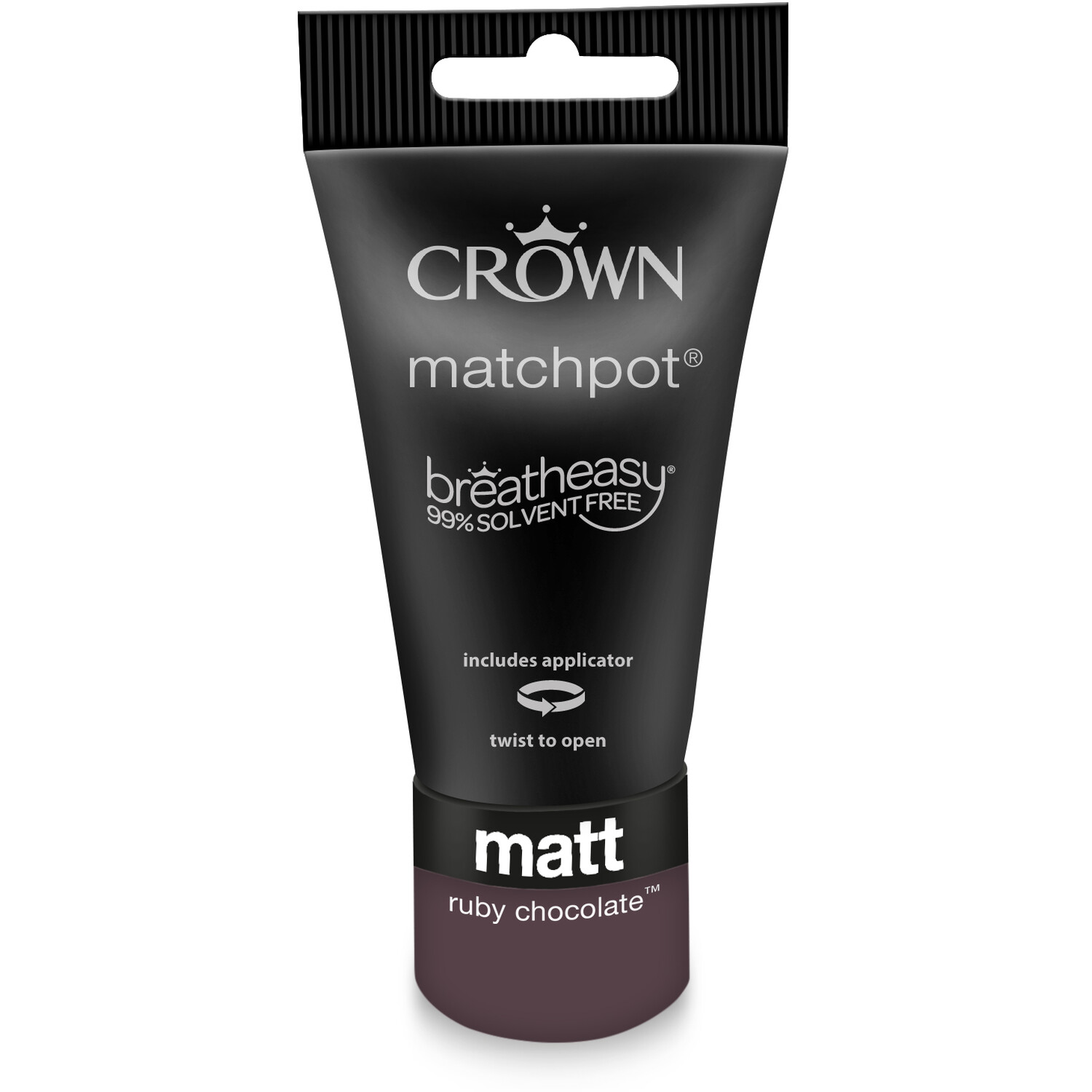 Crown Breatheasy Ruby Chocolate Matt Feature Wall Tester Pot 40ml Image
