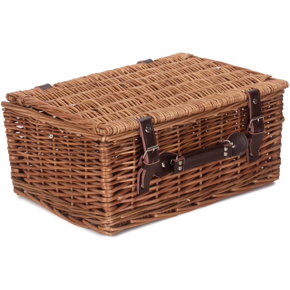 Red Hamper 40cm Double Steamed Picnic Basket Image 1