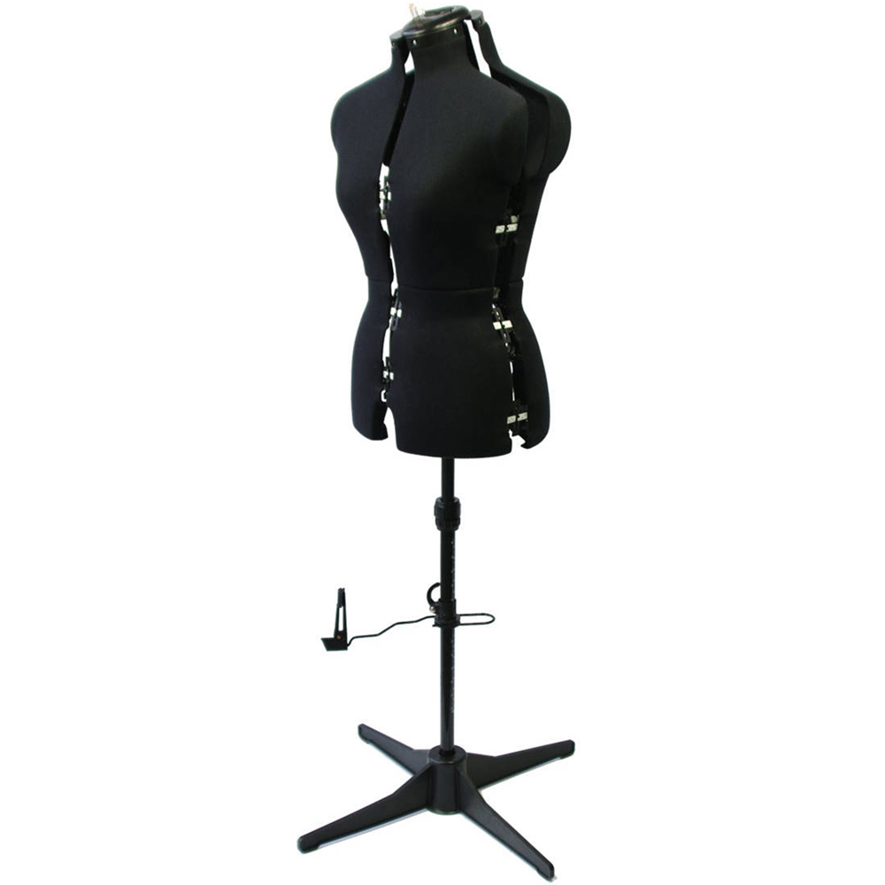 Sewing Online 023817-Black Black Adjustable 8-Part Dressmakers Dummy with Hem Marker Medium Image 3