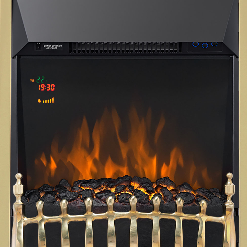 Focal Point Blenheim Brass Electric Fire 2kW Image 5