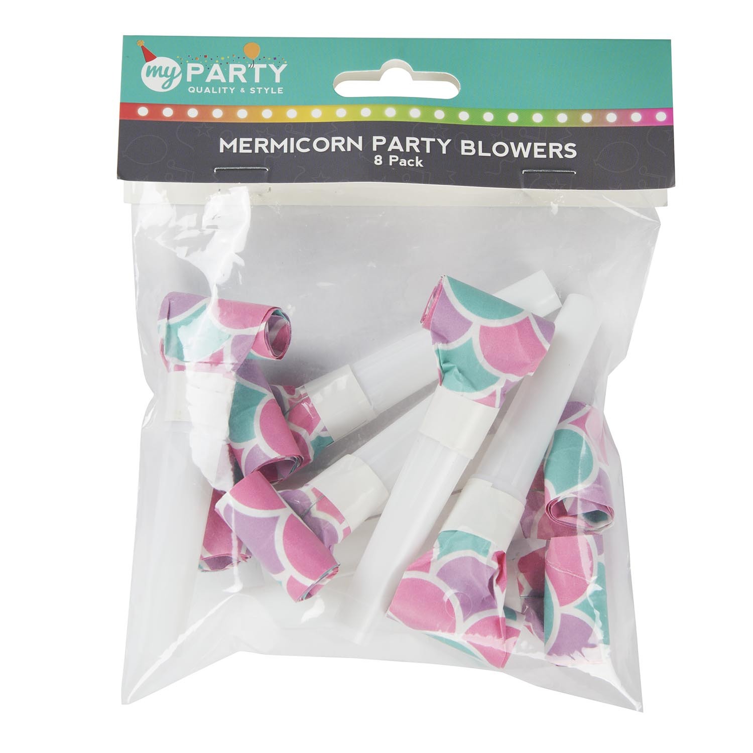 Pack of 8 Mermicorn Party Blowers Image