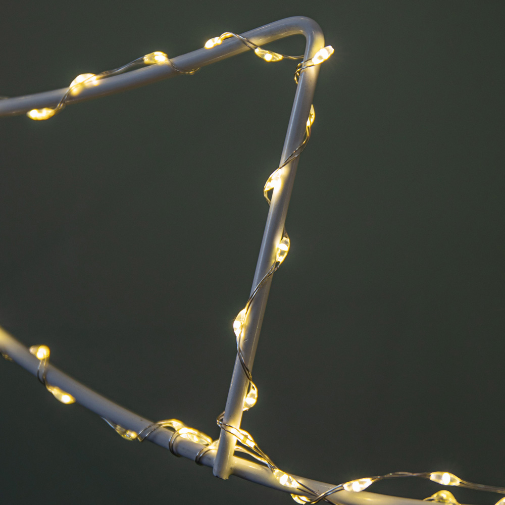 Samuel Alexander Warm White LED Light Up Tree Bauble Hanging Christmas Decoration Image 6
