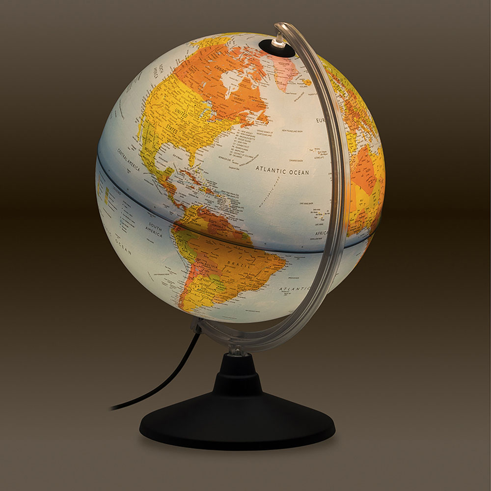 Nova Rico Elite Physical and Political Illuminated Globe 25cm Image 4