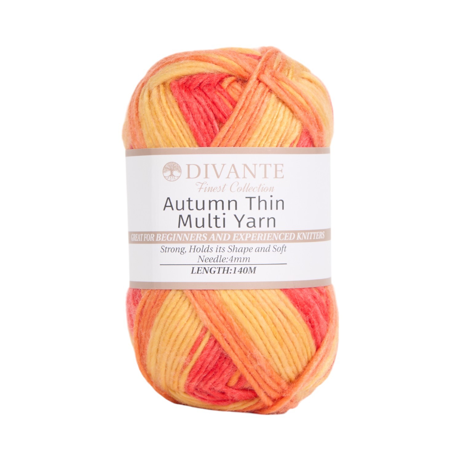Autumn Thin Multi Yarn Orange Image 1