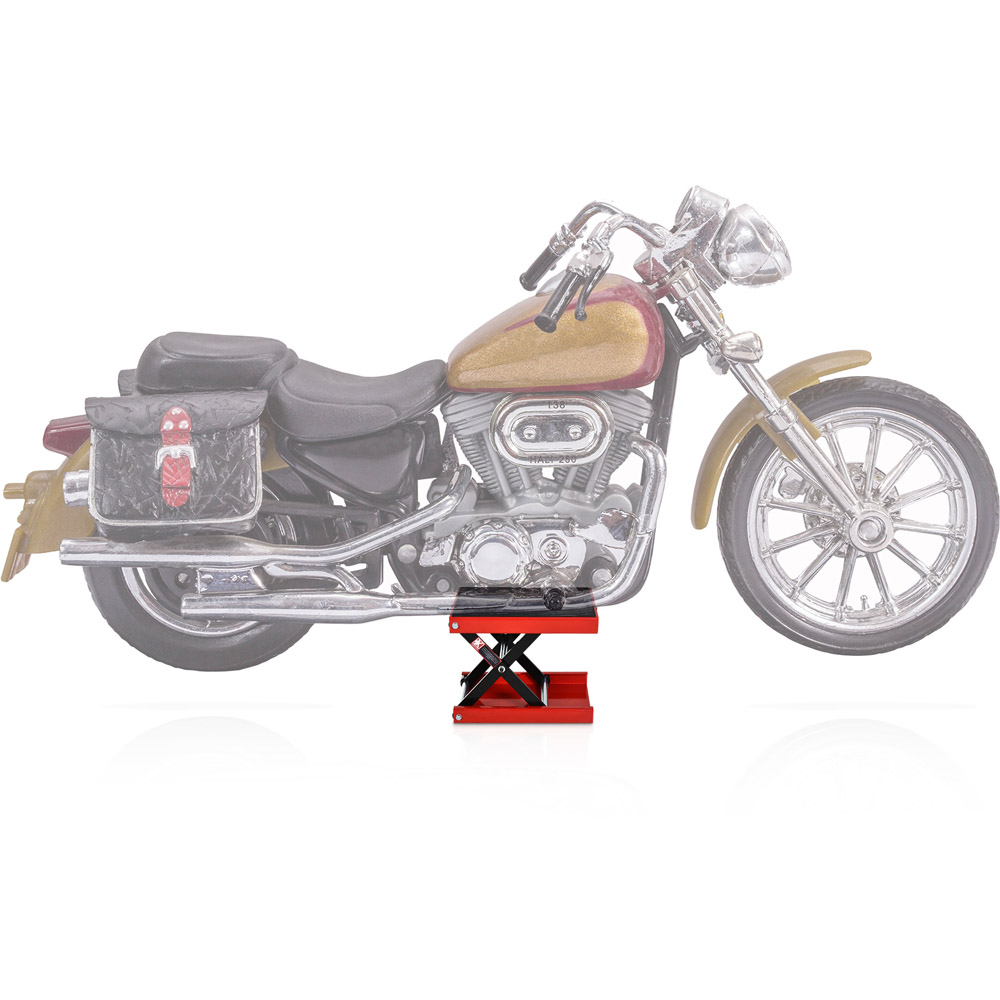 Durhand Red Steel Motorcycle Lift Image 5