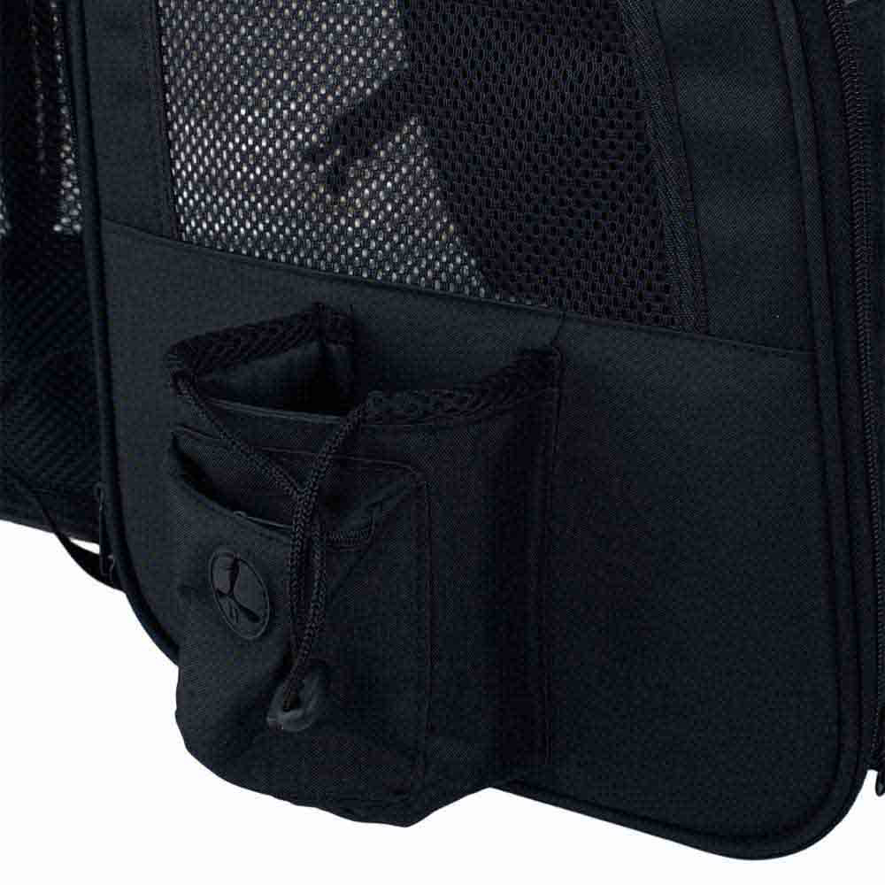 H&O Direct 43 x 33 x 62cm Black Mesh Expandable Pet Carrier Backpack Image 5