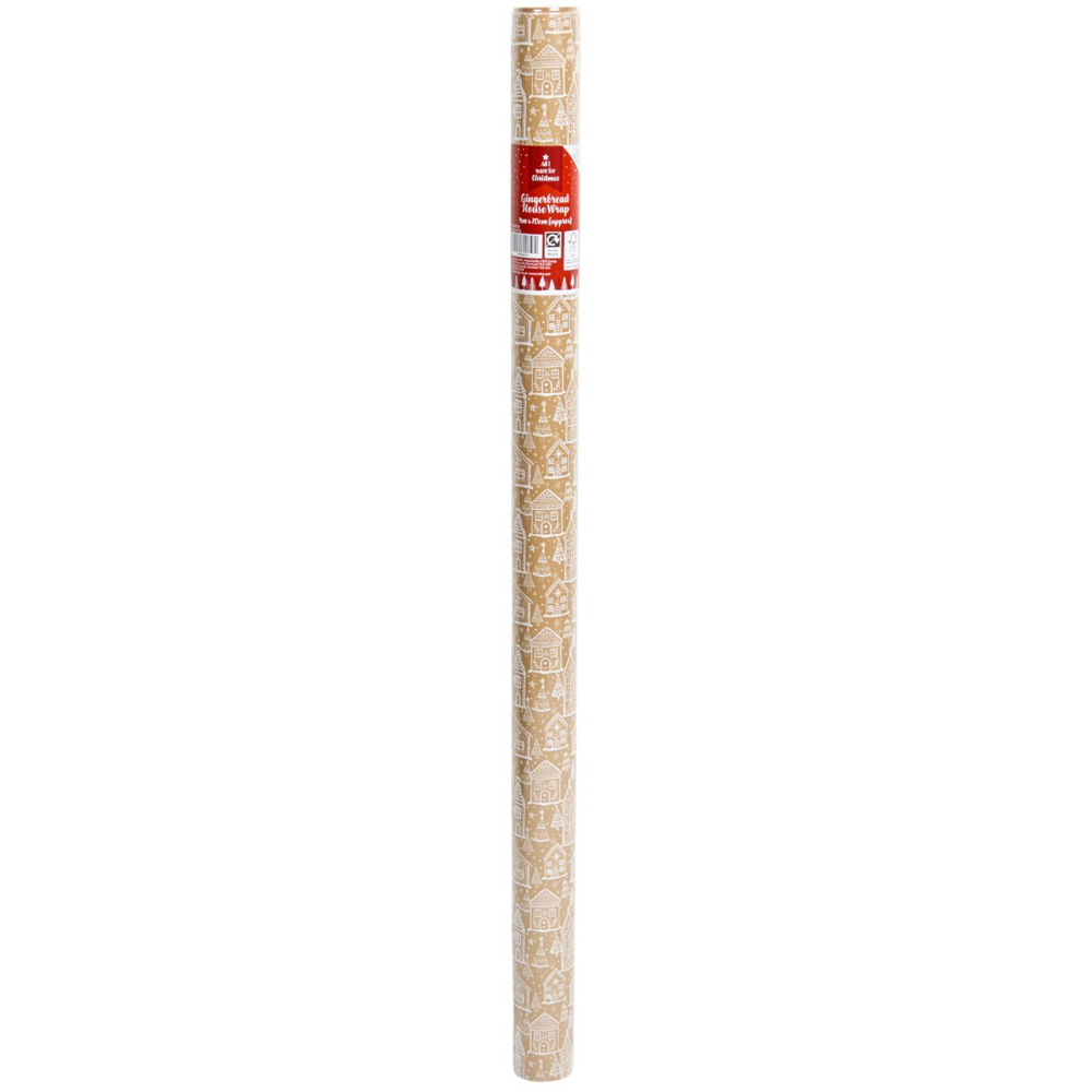 Gingerbread House Gift Wrap Image 6