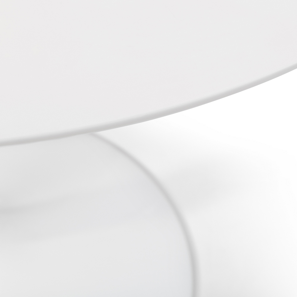 Julian Bowen Blanco 4 Seater Round Pedestal Dining Table White Image 4