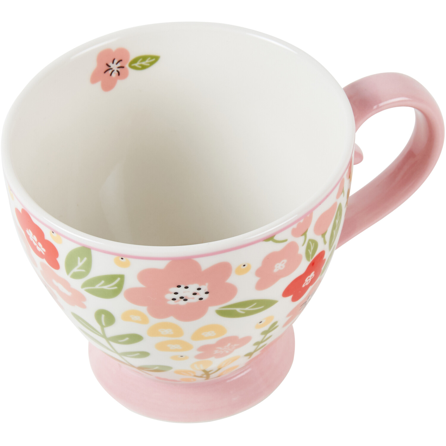 Flower Footed Mug - Pink Image 2
