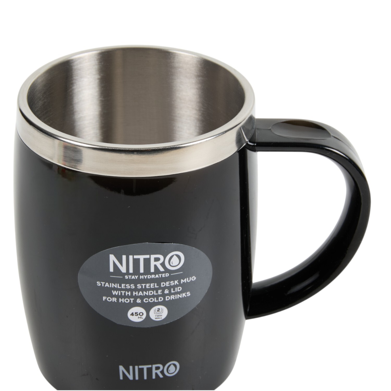 Nitro Desk Mug with LinerBlack Image 5