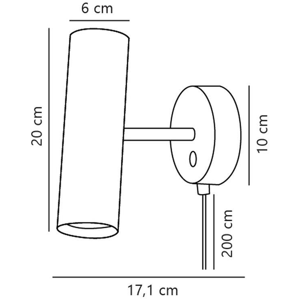 Nordlux MIB 6 Black Wall Light Image 7