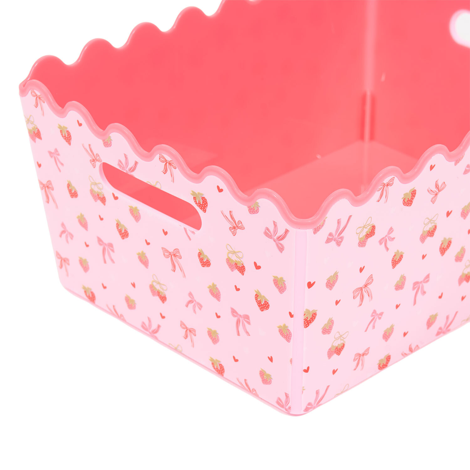Berry or Flower Wave Printed Storage Basket Image 8