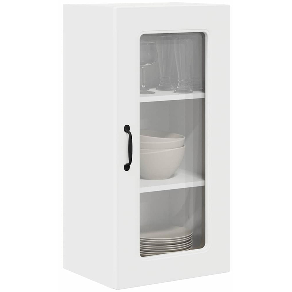 vidaXL Kalmar Single Door White Wall Kitchen Cabinet 2 Pack Image 3