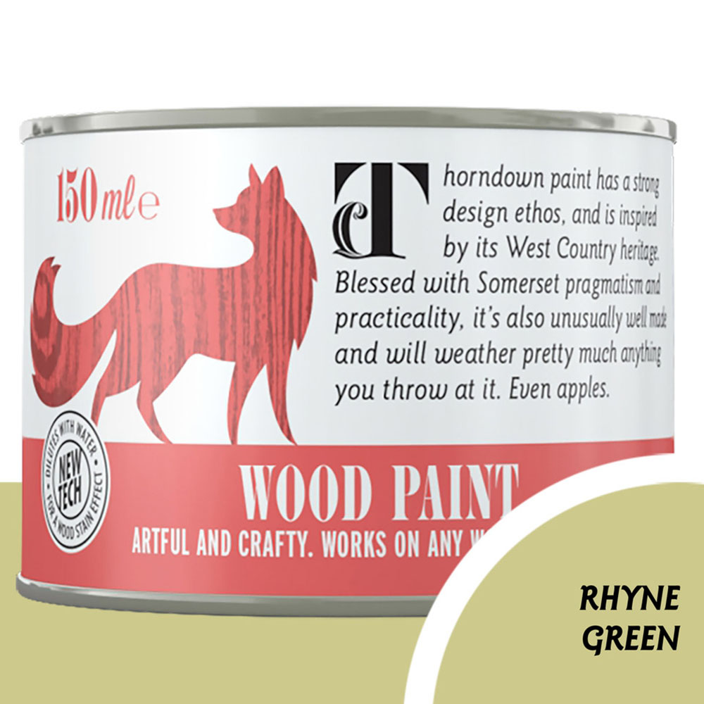 Thorndown Rhyne Green Satin Wood Paint 150ml Image 3