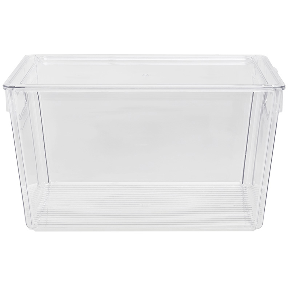 Living and Home Clear Stackable Fridge Organiser Storage Box Set 9 Pack Image 4