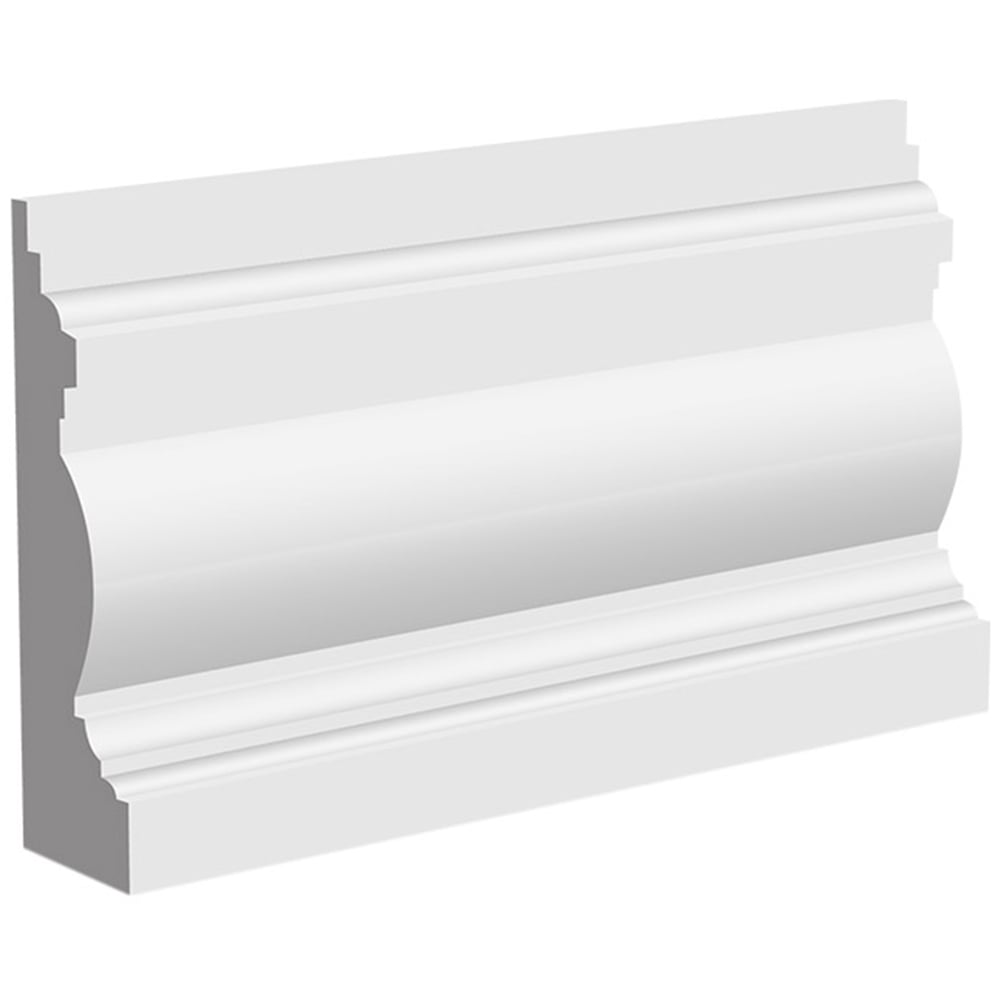 National Skirting White Edwardian Primed Skirting Board 18mm 70 x 3040mm Image 1