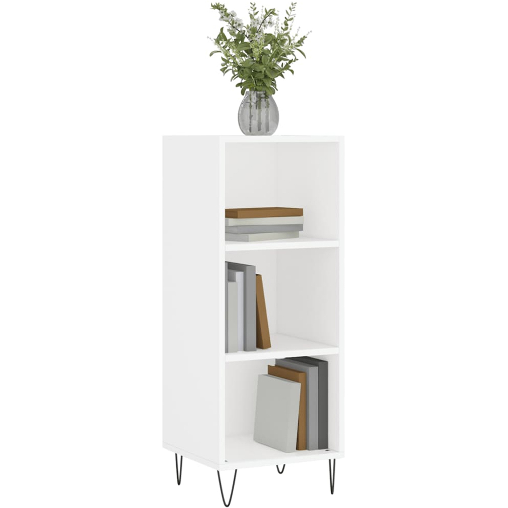 vidaXL 3 Shelf White Sideboard Image 3