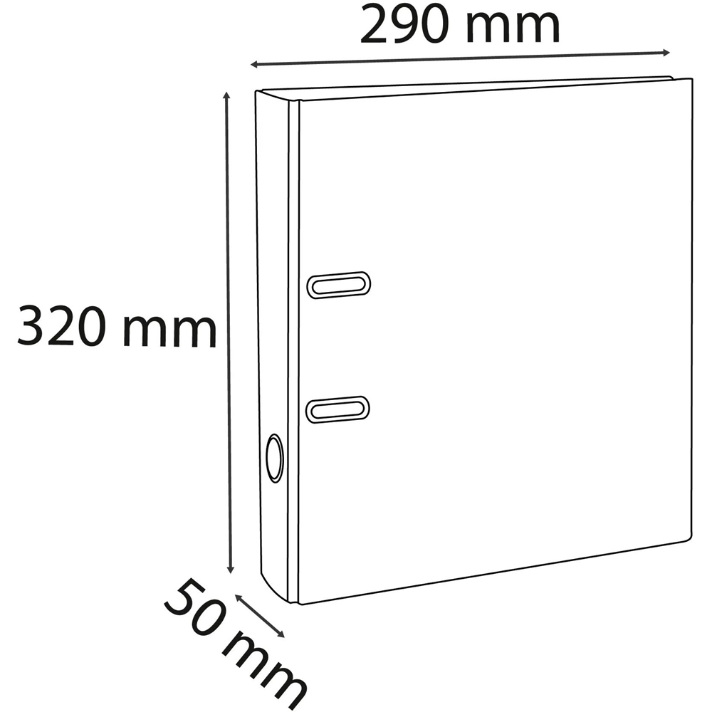 Exacompta PremTouch A4 Yellow PVC Lever Arch File 10 Pack Image 7