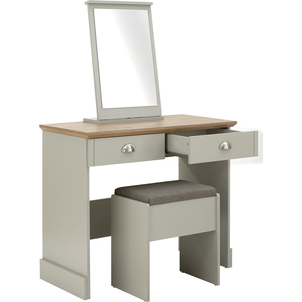 GFW Kendal Grey Dressing Table Set Image 3