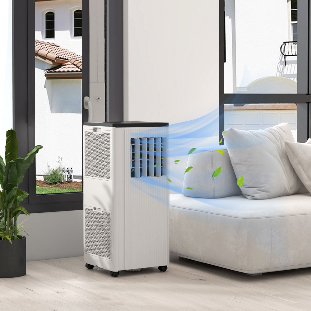 HOMCOM White 7000BTU Portable Air Conditioner with App Control Image 2
