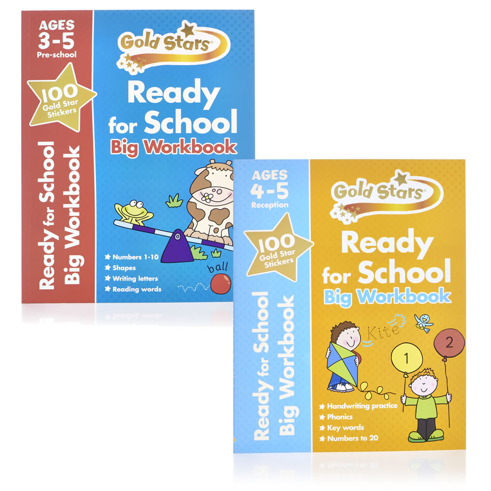 Gold Stars Ready for School Big Workbook Assorted Image 1
