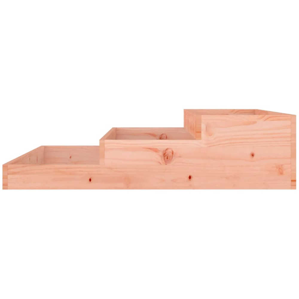 vidaXL 3-Tier Natural Solid Douglas Wood Garden Planter 27 x 107 x 107cm Image 4