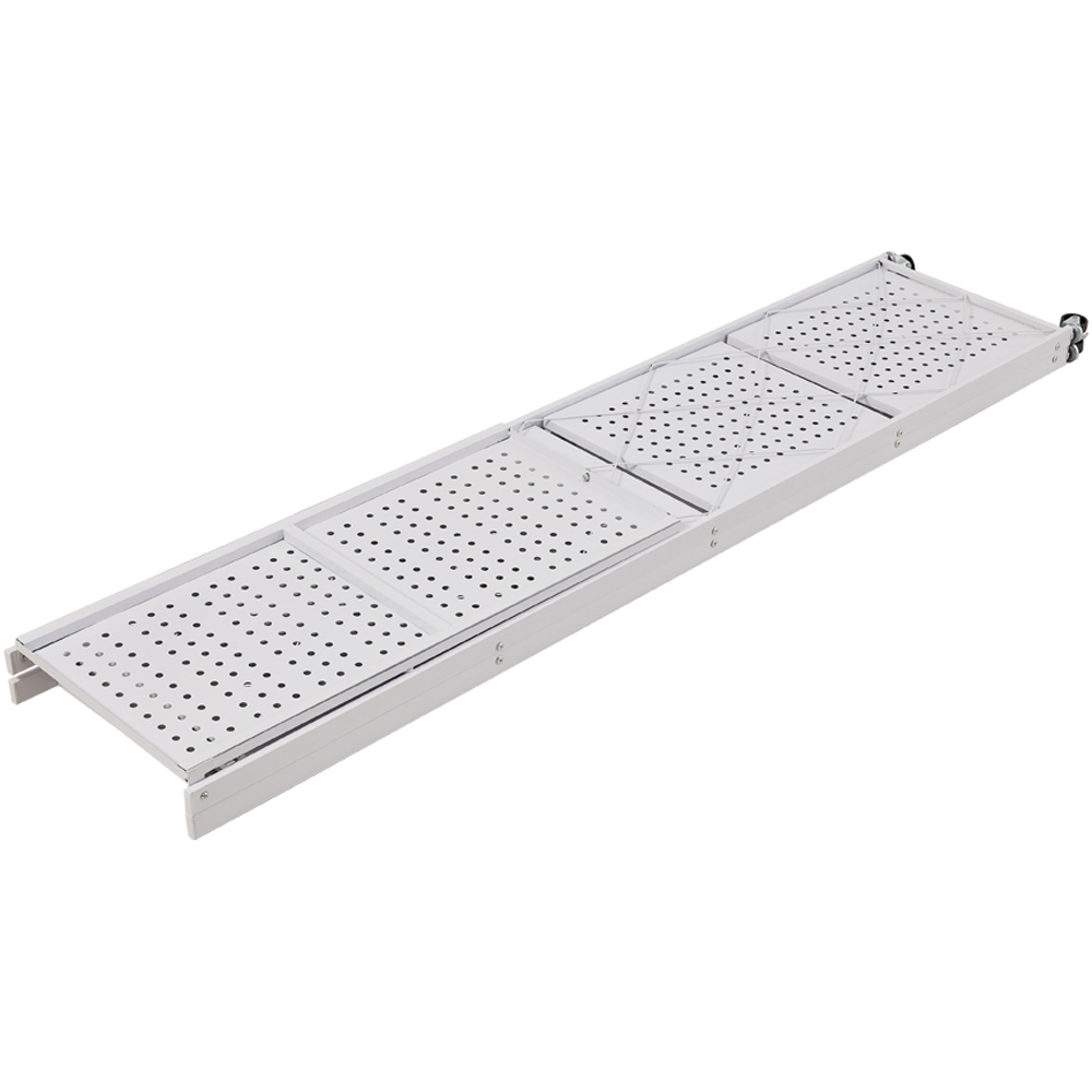 H&O Direct 5 Shelf Carbon Steel Foldable Storage Rack with Wheels Image 3