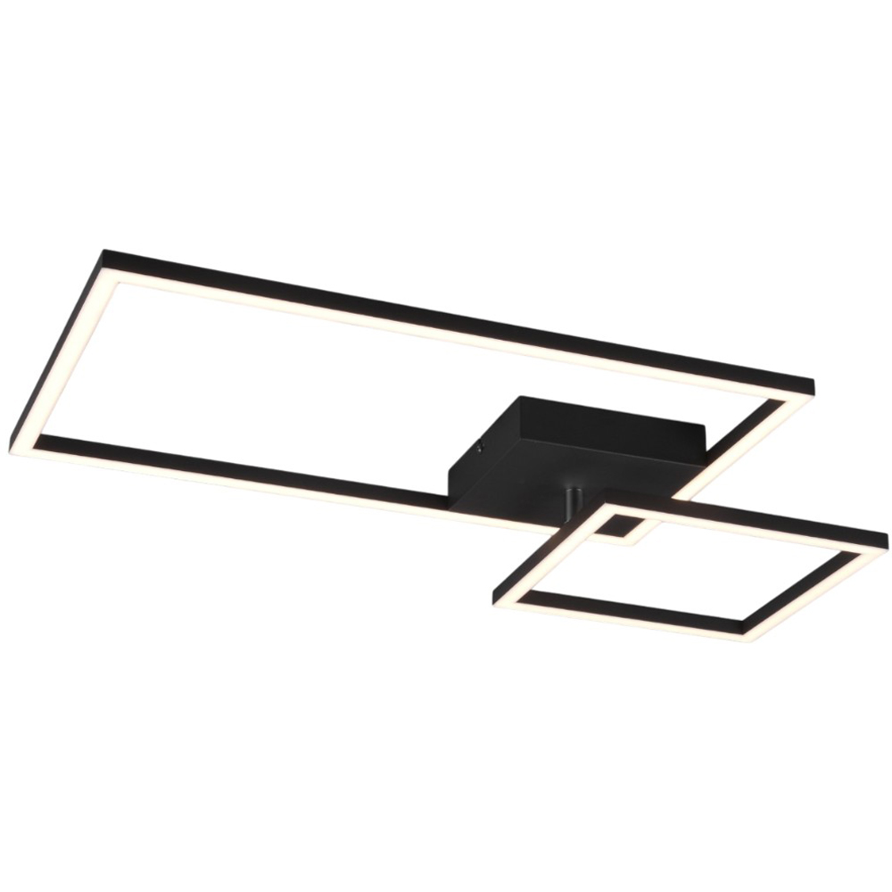 TRIO Padella Matt Black LED Ceiling Light Image 1