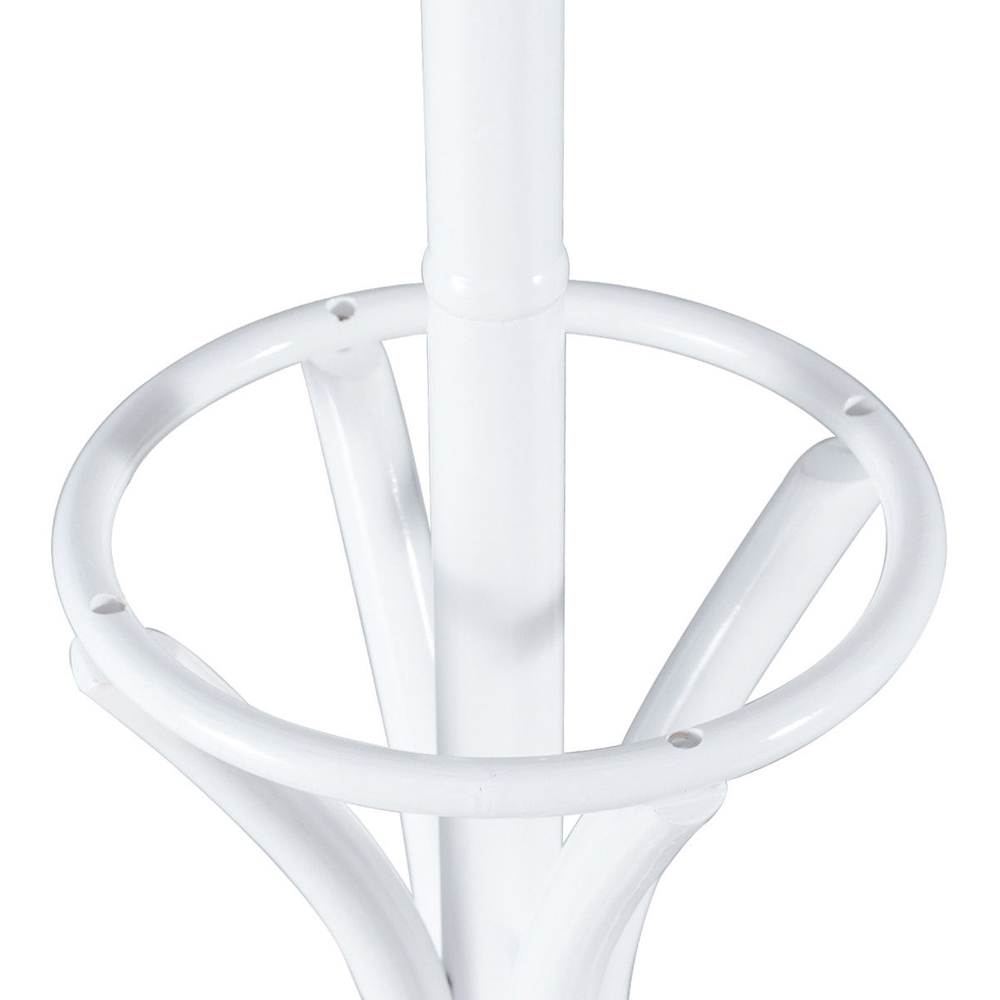 Costway White Floor Standing Coat Rack Image 5
