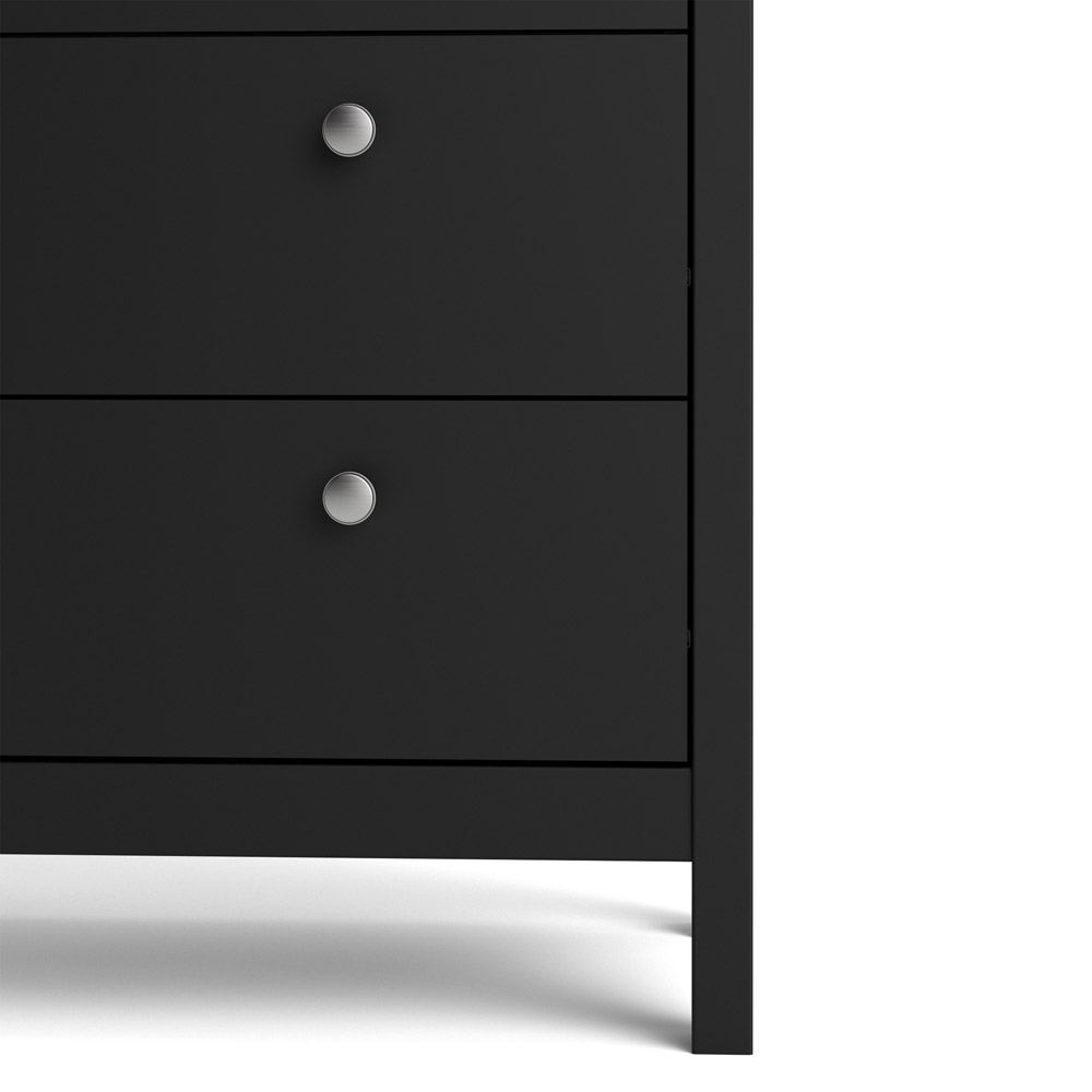 Florence Madrid 2 Door 3 Drawer Matt Black China Chest Image 5