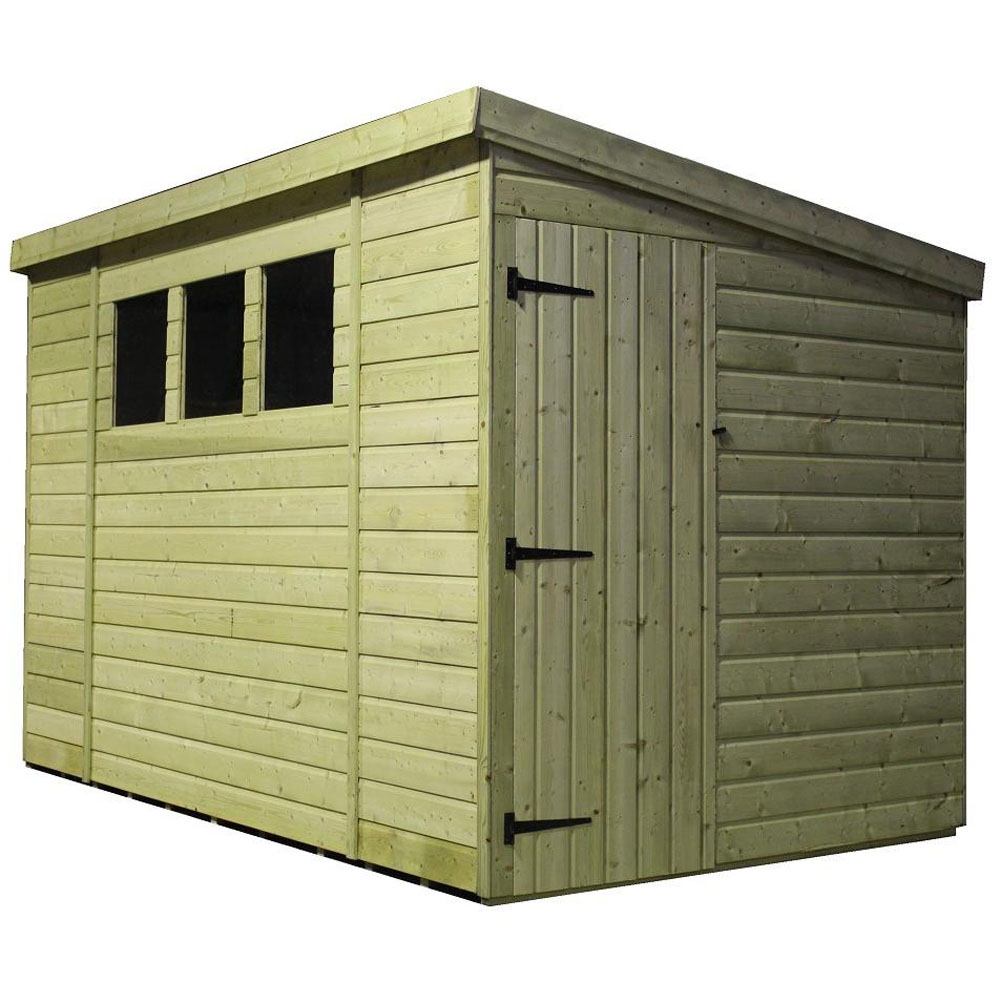 Empire Sheds 2500 10 x 5ft Side Panel Door Tongue and Groove Pent Garden Shed Image 1