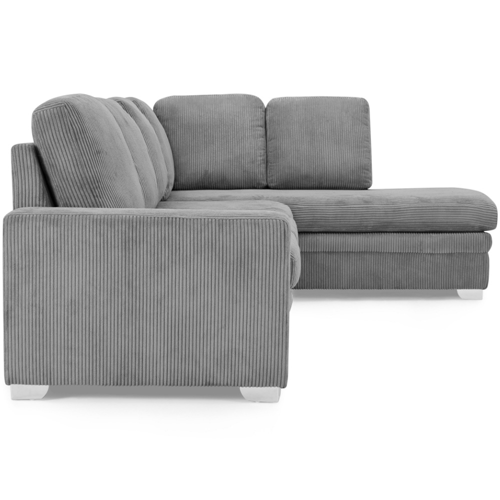 Home Detail Alcott 6 Seater Grey Jumbo Cord Fabric Right Hand Corner Sofa Image 6