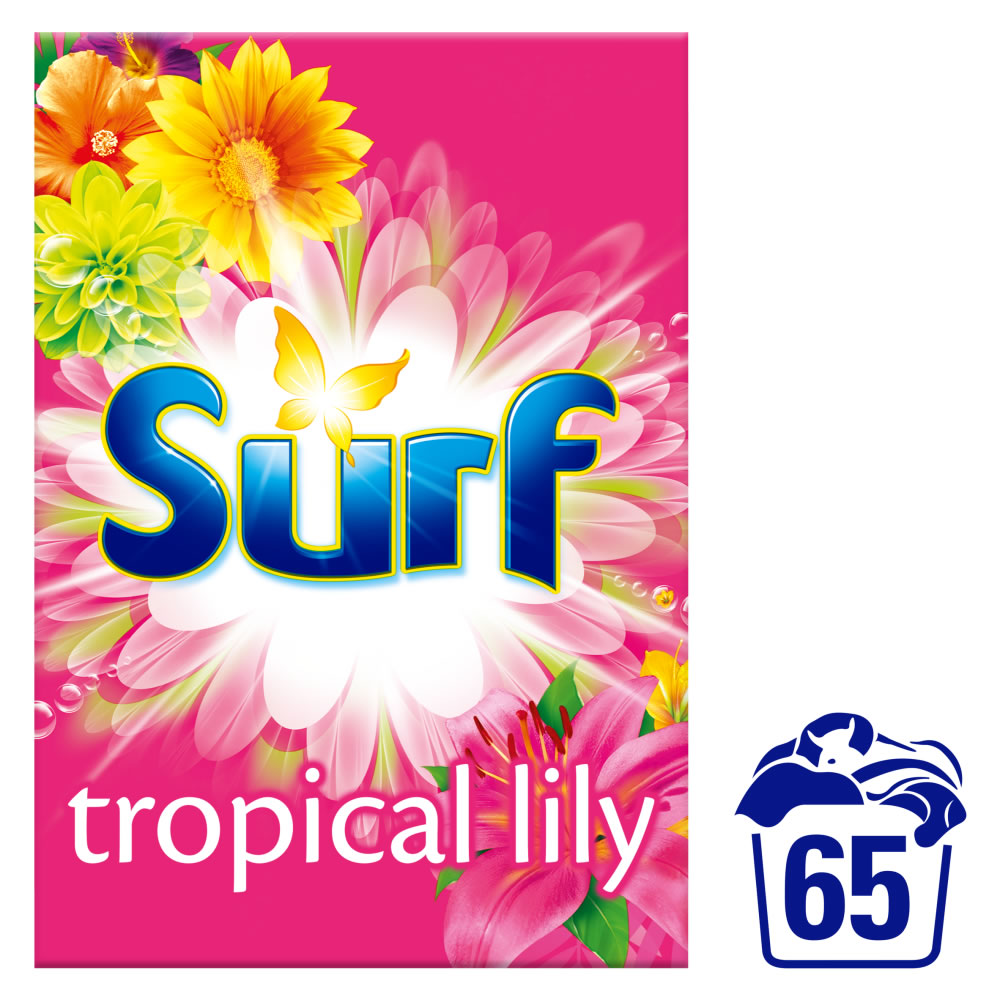 Surf Tropical Lily Wash Powder 65 Washes 4.225kg Image 1