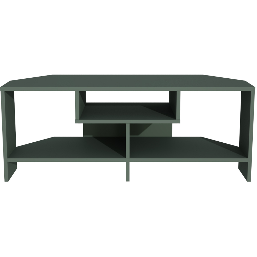 Decorotika Maldives 3 Shelf Green Corner TV Unit Image 4
