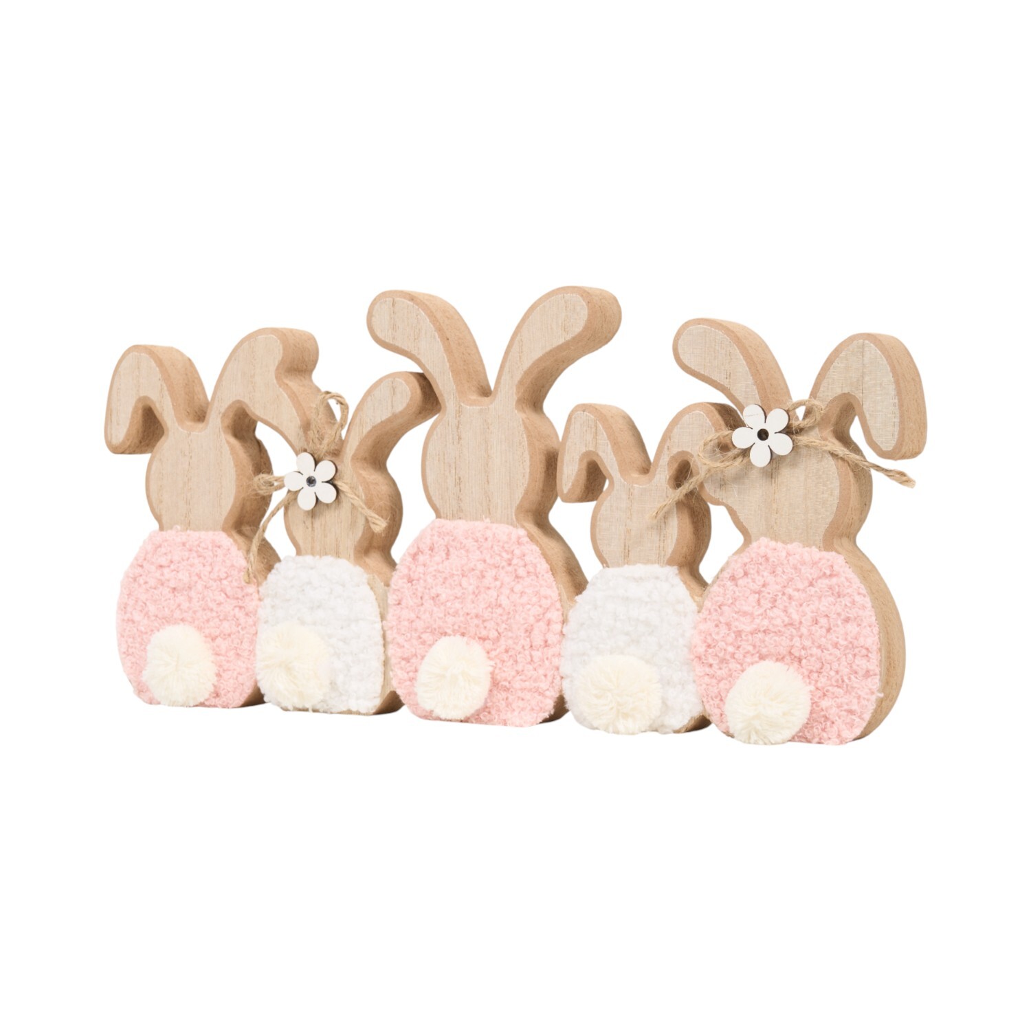 Wooden Rabbits Ornament Image 5