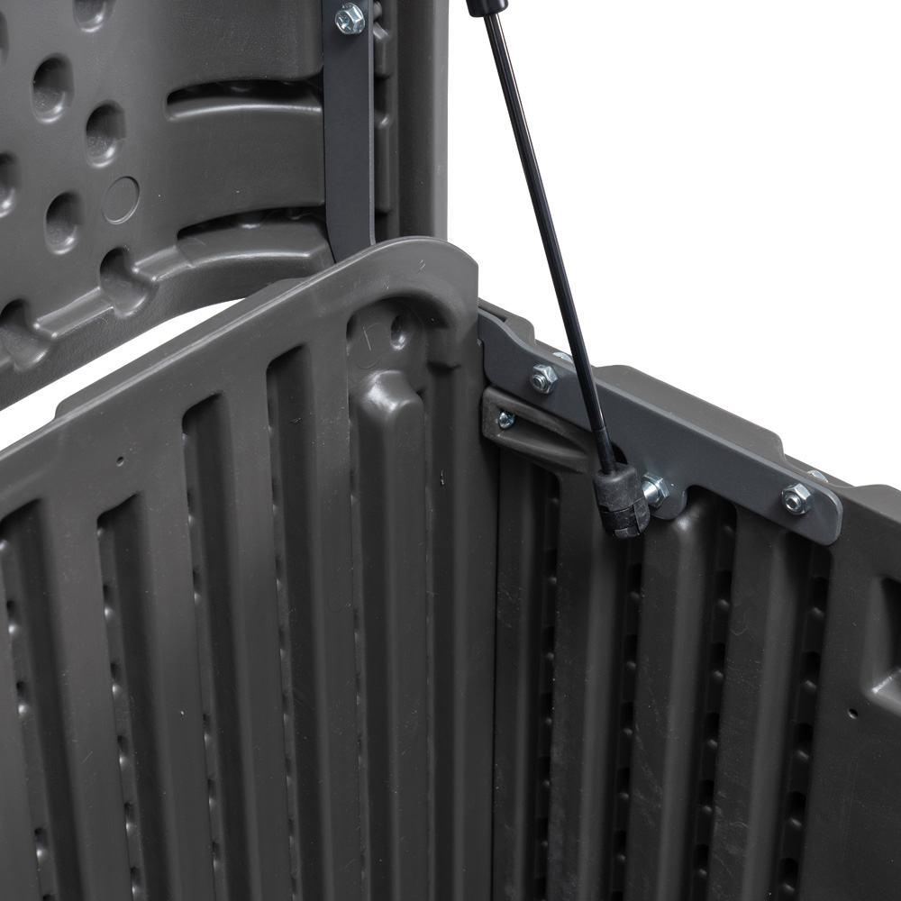 Lifetime Products 515L Dark Grey Modern Outdoor Storage Deck Box Image 5