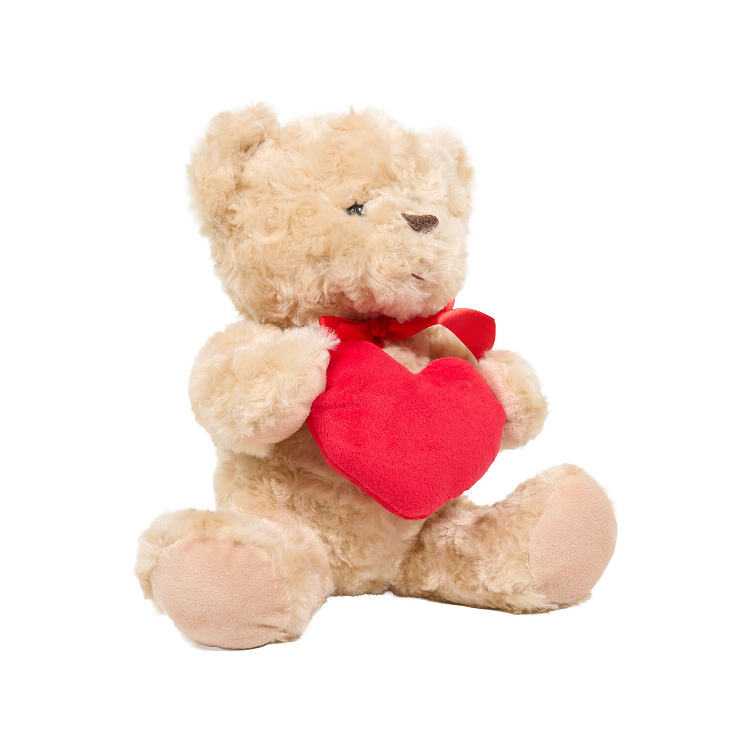 Bear with Heart Plush Toy Natural Image 2