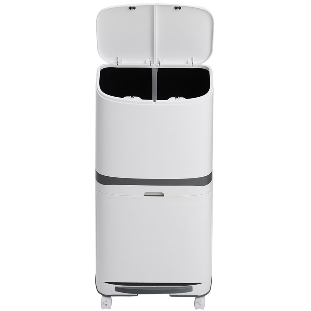 Double Layer 48L Recycling Trash Bin Image 4