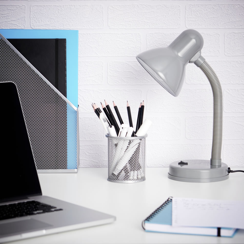 Wilko Grey Desk Lamp Image 5