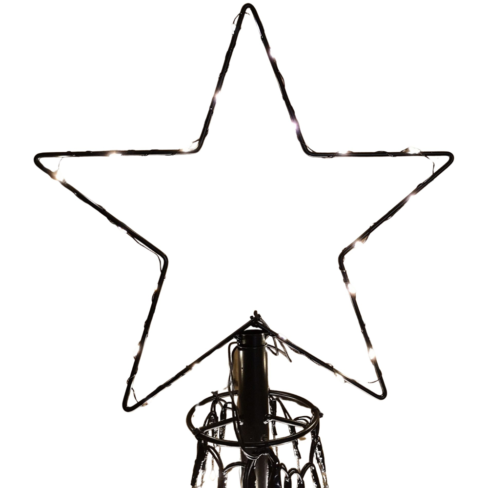 Samuel Alexander Warm White LED Snowtime Christmas Maypole Tree 6ft Image 2