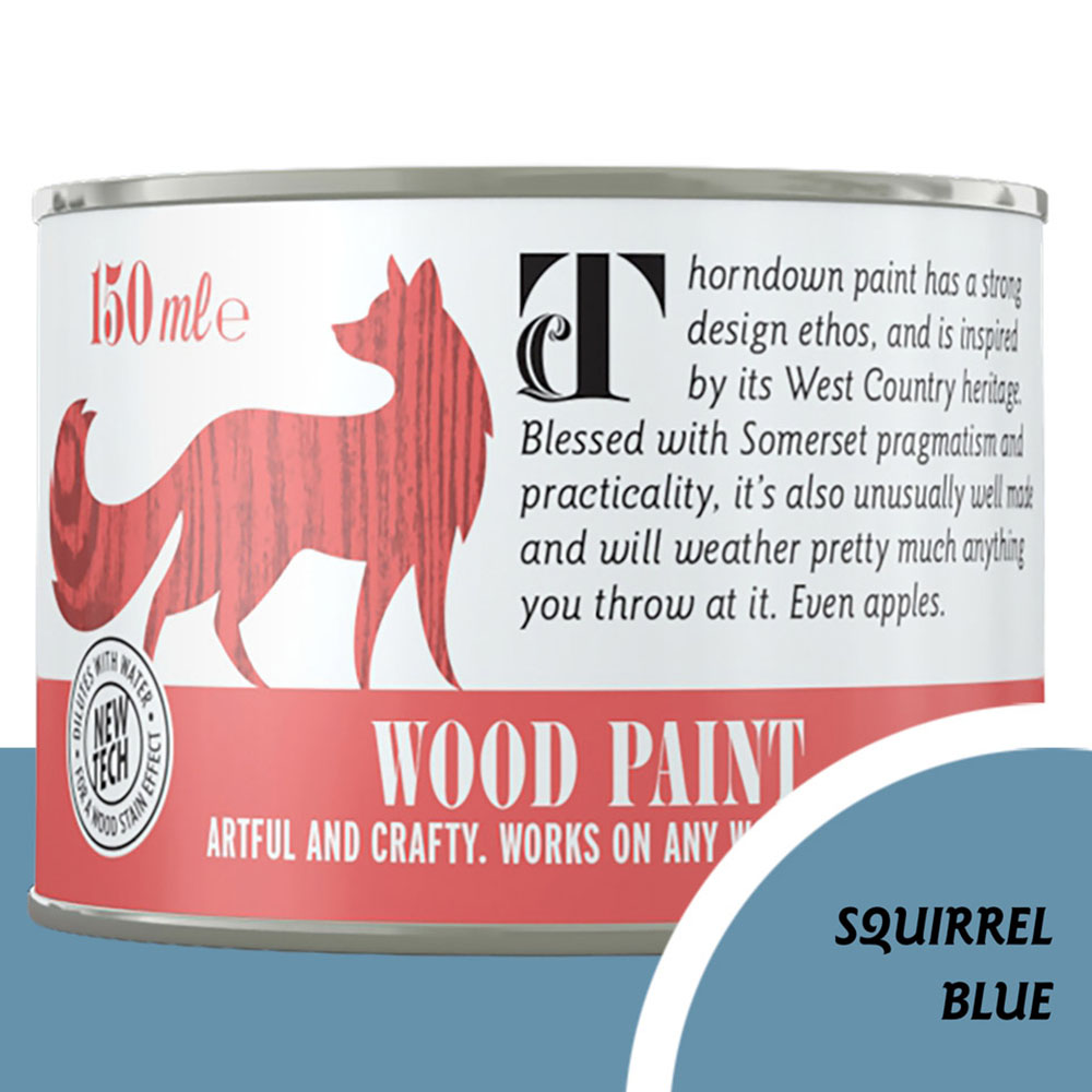 Thorndown Squirrel Blue Satin Wood Paint 150ml Image 3
