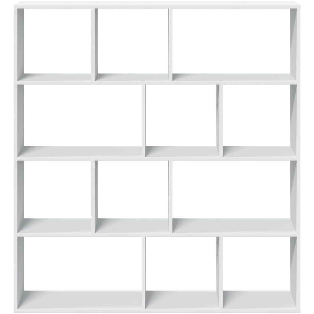 vidaXL 12 Shelf White Bookcase Image 3