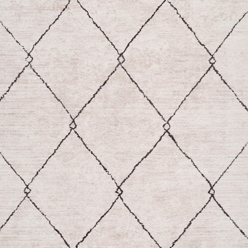 Kukoon Trellis Modern Abstract Beige Grey Washable Rug 120 x 170cm Image 3