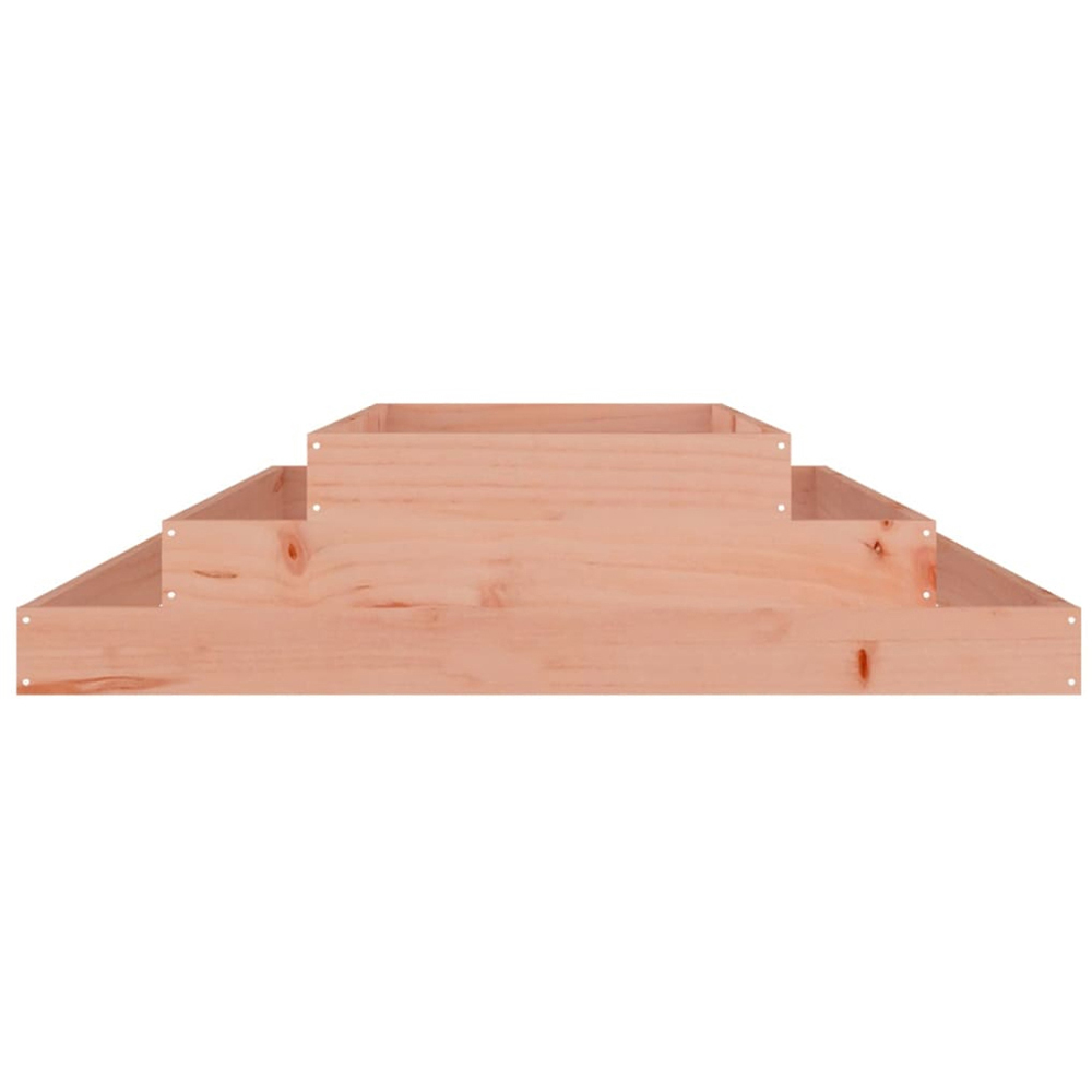 vidaXL 3 Tier Brown Douglas Wood Raised Garden Bed 27 x 110 x 110cm Image 4
